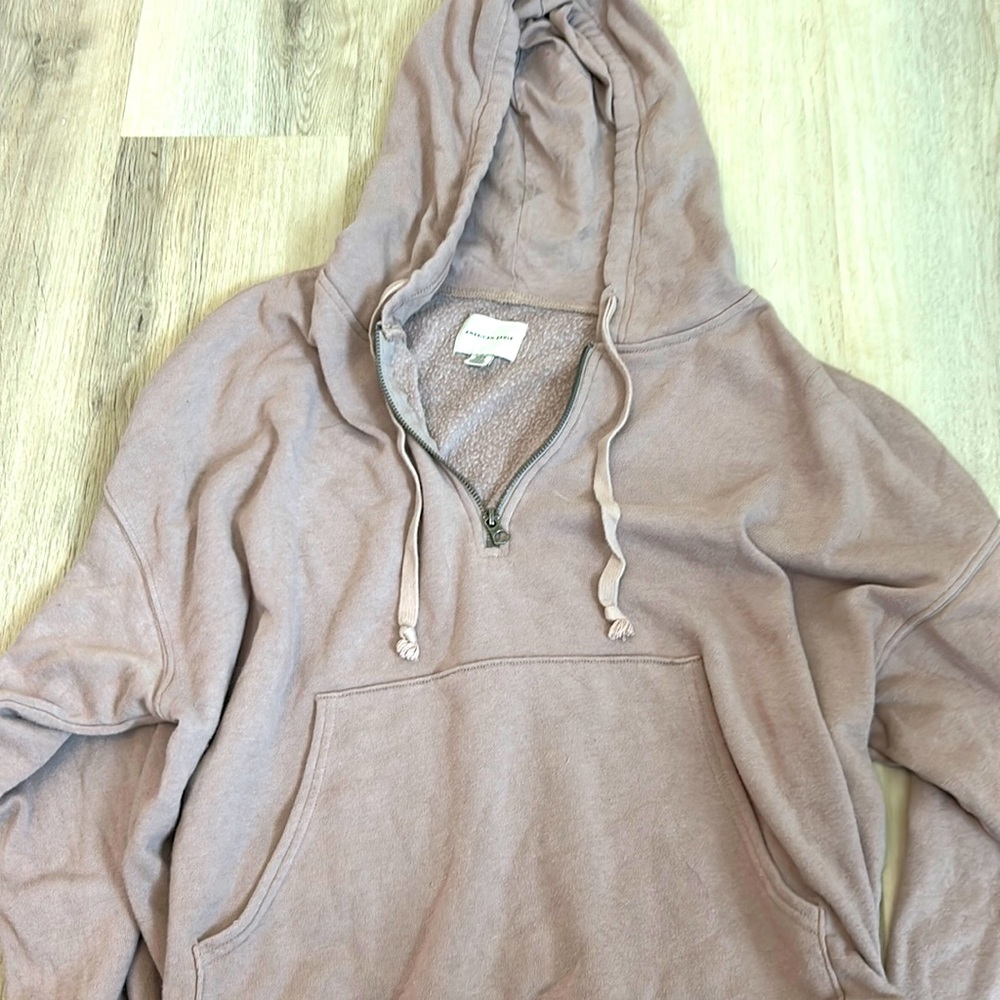 Oversized quarter zip